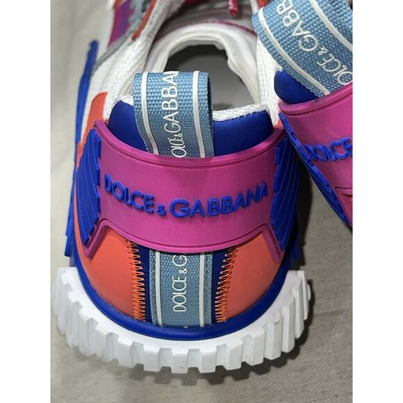 Dolce & Gabbana NS1 Low-Top Sneakers White/Blue/Pink Size 45 | 11.5 - $795 EUC main image 7